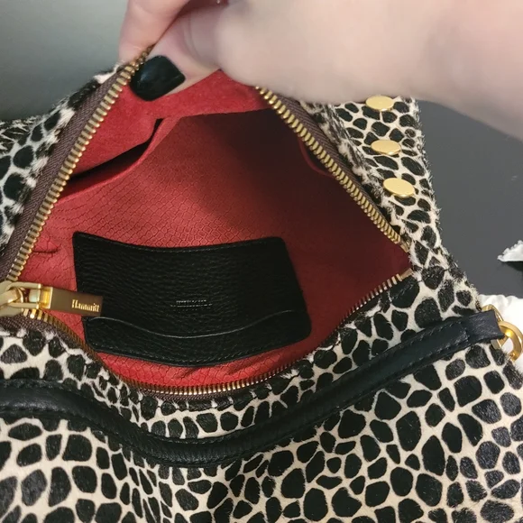 Hammitt Fold-Over VIP Medium Crossbody Dapple Calf Hair - Picture 14 of 16
